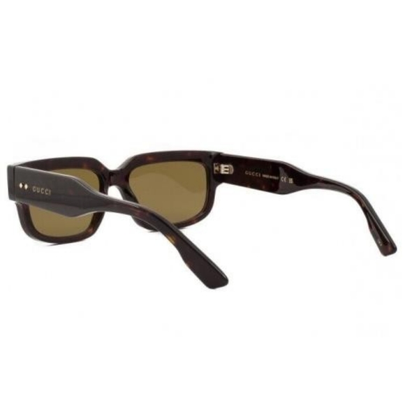NEW GUCCI UNISEX RECTANGLE EYEWEAR GG1218S 002 HAVANA GUCCI SUNGLASSES GUCCI - Picture 6 of 8